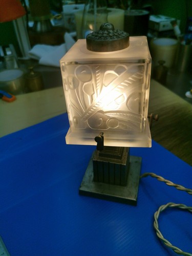 Lampe boyreau art déco - ,
