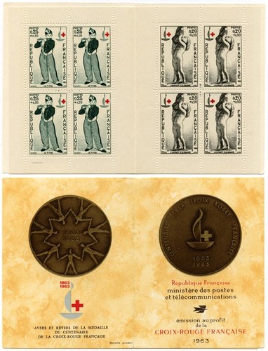 Timbre france carnet croix - timbre,