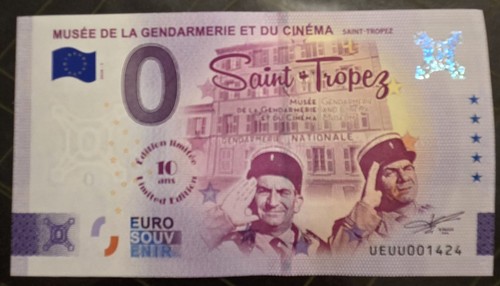 Billet souvenir euro null - 0,