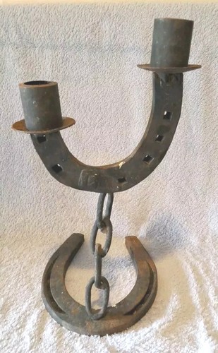 Bougeoir ancien brutaliste art - bougeoir,