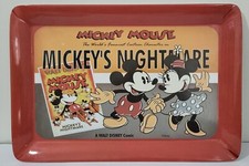 Vintage MICKEY MOUSE WALT DISNEY Plastic SPEL Tray