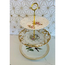 Three-Tier Dessert Stand | Vintage China | Wedding or Bridal Shower Table