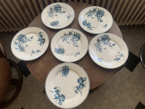 Anciennes assiettes plates - anciennes,