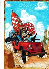 Plaque métal vintage Tintin