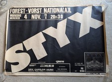 Styx Concert Poster - Vorst Nationaal / Forest National - Nov 3-1981 Belgium
