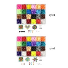 2400Pcs Hama Perles Fusible Perles Craft Kit Anniversaire Cadeau Creative