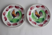 2 Assiettes faïence Coq St
