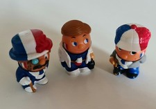 3 figurines bonhomme supporters France - Kinder Fana d'Foot Coupe du monde 2002