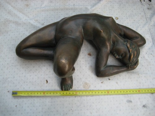 Statue bronze femme nue - statue,