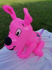 Jeu Gonflable Chien rose pour