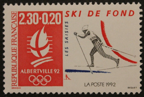 Timbre france ski de fond - timbre,