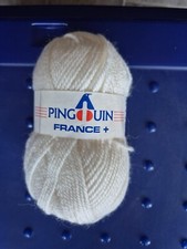 1 pelote laine blanche