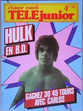 AFFICHETTE TELEjunior HULK -