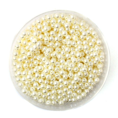 Perles 6mm imitation - 50,