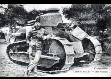 "MAILLY CAMP (10) MILITARY PILOT with TANK ""THE YELLOW DWARF""