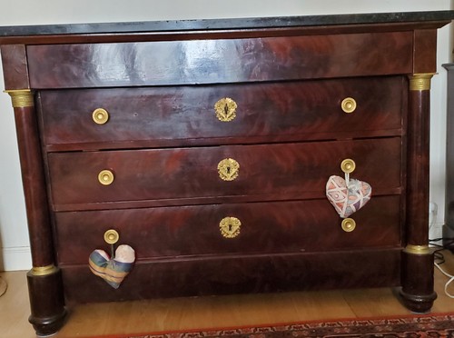 Commode empire acajou - commode,