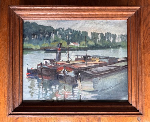 Tableau peinture huile sur - huile,