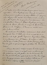 VERLAINE (Paul). Sagesse. Manuscrit remis, en 1880, à la Société de Librairie ca