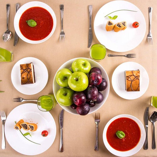 Service table verre - de,