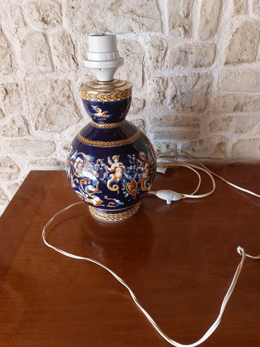 Pied lampe faience de - pied,