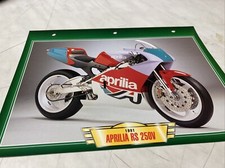 Aprilia RS250V 1991 RS 250 V fiche carte moto passion collection Atlas