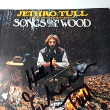 Jethro Tull Signed Songs from the Wood CD by Ian Anderson COA...