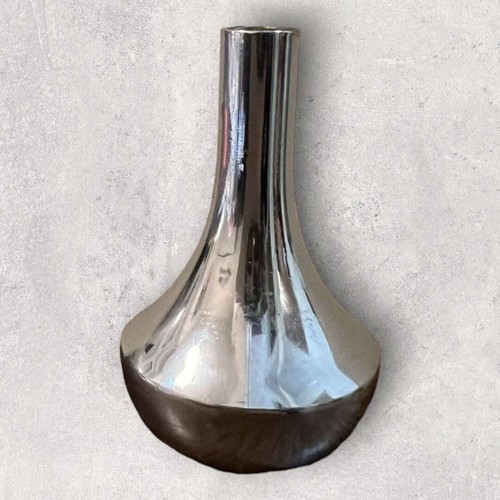 Bougeoir petit métal argenté - petit,