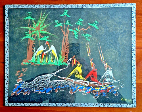 Joli tableau art africain - tableau, d'art