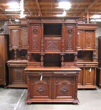 Antique Carved French Renaissance Henry II Buffet Sideboard Cabinet