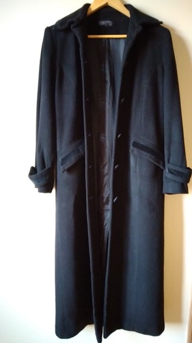 Manteau long noir - , femme