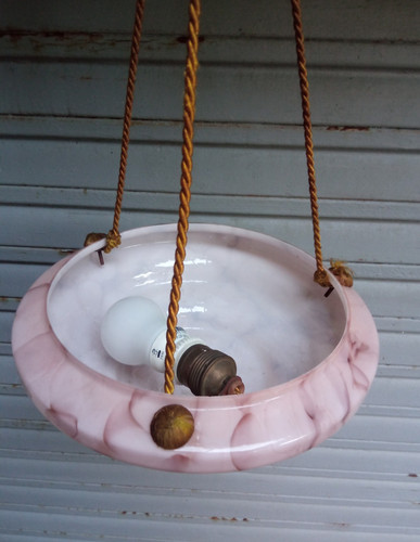 Ancien lustre vasque vintage - lustre,