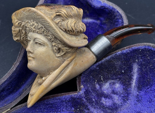 Ancienne pipe écume mer - Écume,