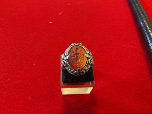 Bague argent intaille sur - argent,