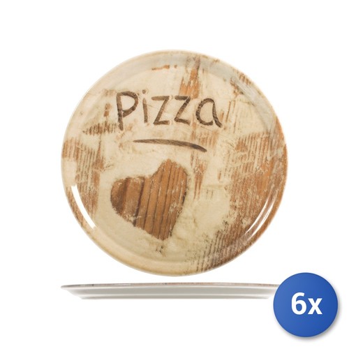 Assiette pizza en - À,