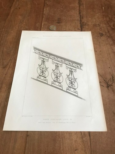 Gravure ancienne architecte - gravure,