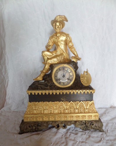 Pendule bronze doré charles - pendule,