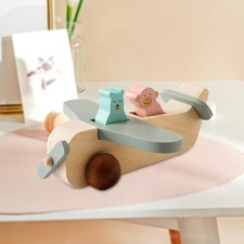 Jouets En Bois pour Bébés, Avion à Pousser et à Tirer, Petit Avion