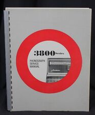 Vtg Wurlitzer Jukebox Service Manual 3800 Series Photograph Repair Book Pristine