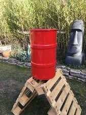 Baril métal 60 Litres ROUGE