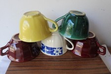 5 tasses anciennes ceramique