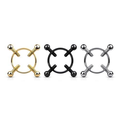 Faux piercing sein téton - faux,