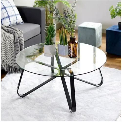 Table basse ronde scandinave - table,