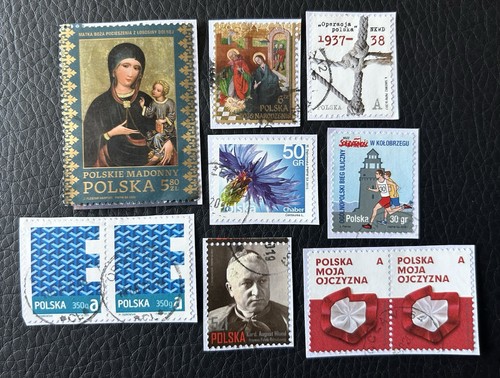 Lot timbres de pologne - 10,