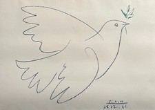 La Colombe Bleue, Lithographie d'après Picasso