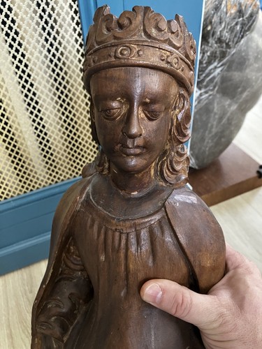 Belle sculpture bois sainte - belle,