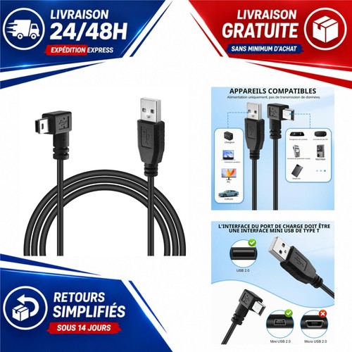 Câble usb mini garmin - usb,