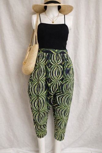 Pantalon fluide imprimé - , vert