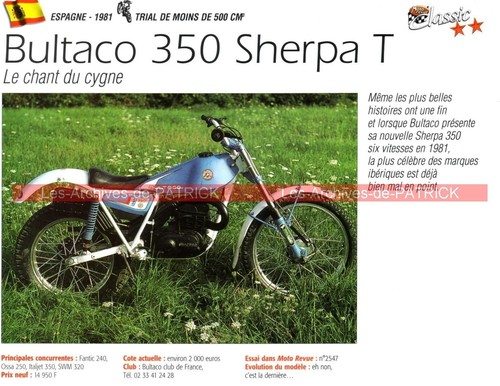 Bultaco 350 sherpa - (, charles