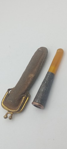 Ancien fume cigarette - ancien, ambre