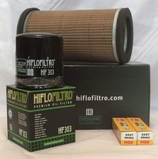 Service Kit pour Kawasaki ER5 (1996 À 2006) Air/Huile Filtre Et 2 X Bougie